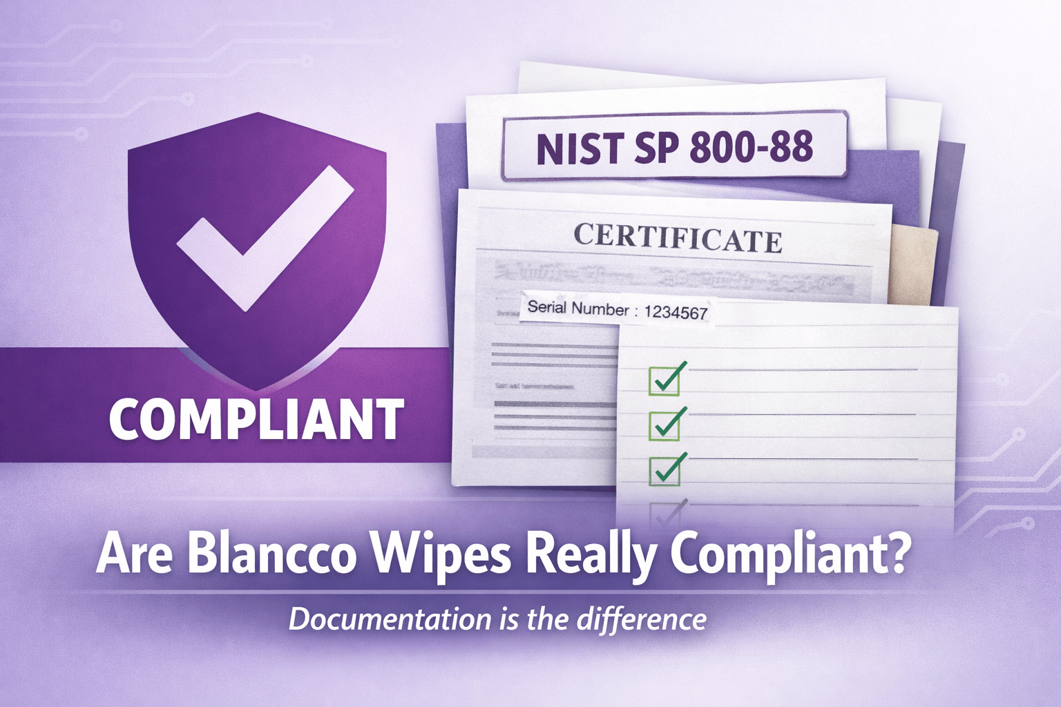 Are Blancco Wipes Compliant?